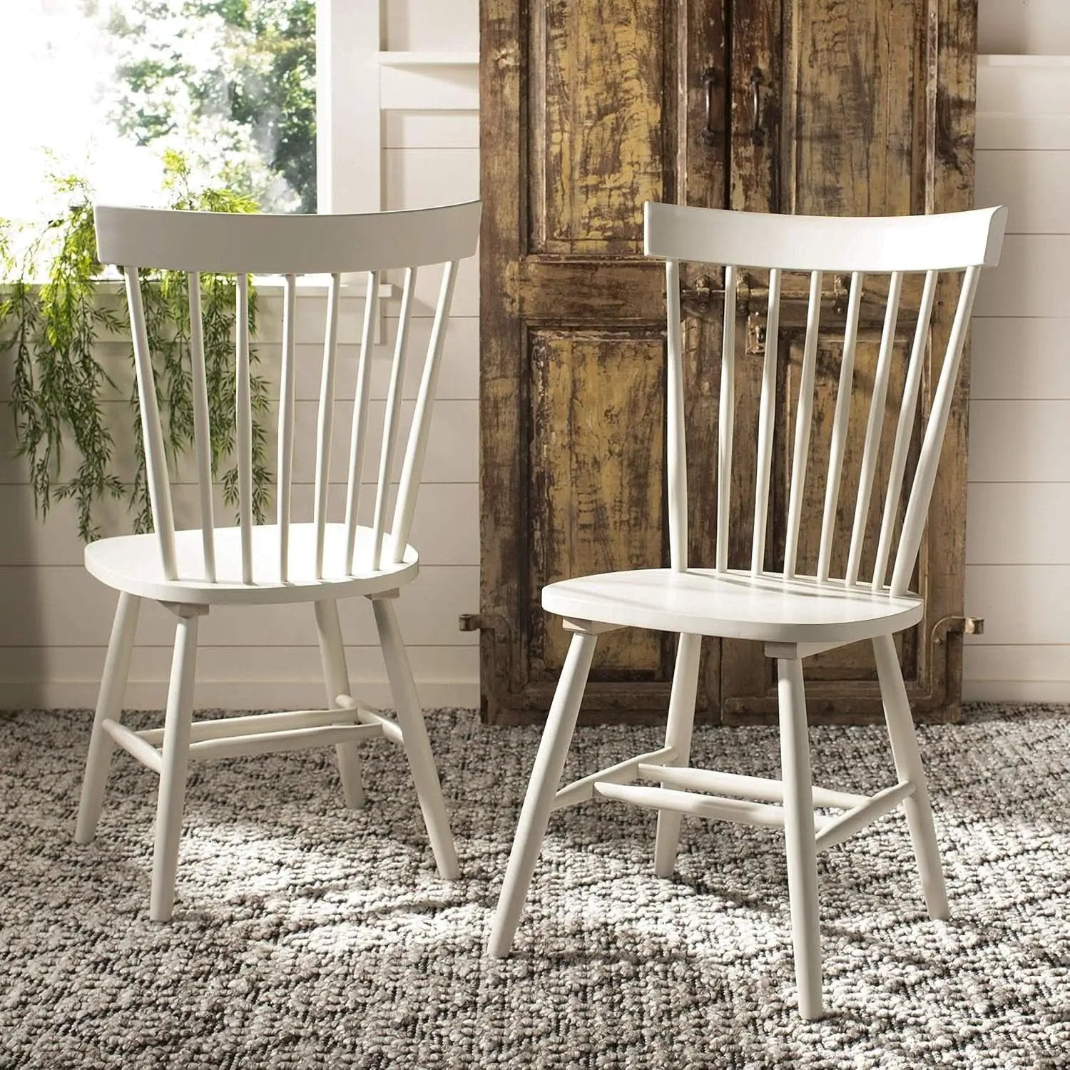 Parker Parkse Off White Side Chair Set Of Two Dining Chairs from PriceLows™
