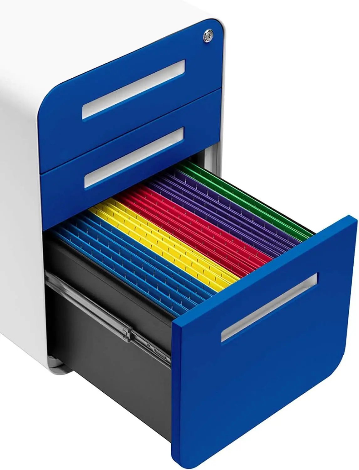 Stockpile 3 Drawer File Cabinet With Lock Under Desk from PriceLows™