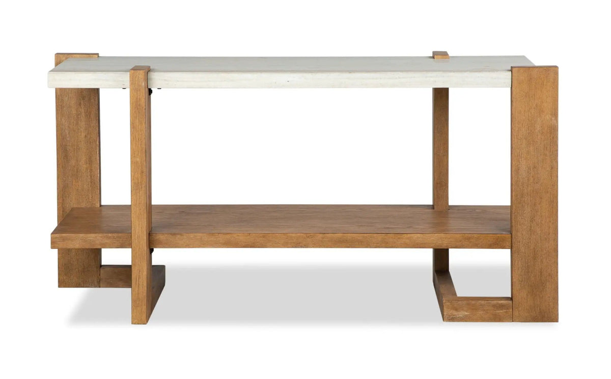 Carrington Rectangular Table | 3 Pieces | Oak Veneer & Granite | Living Room