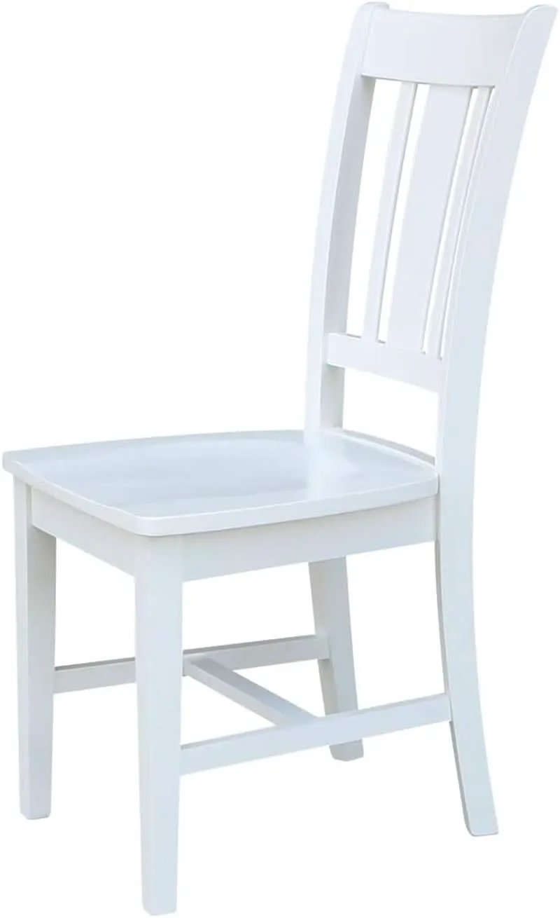 Set of Two White San Remo Splatback Dining Chairs from PriceLows™