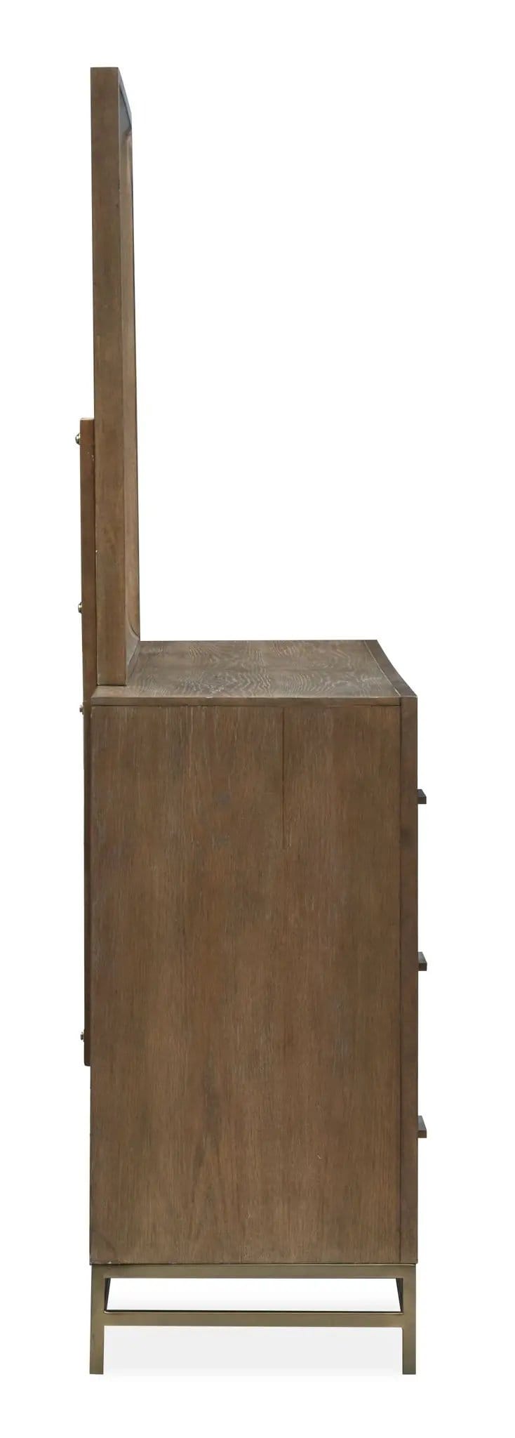 Lindon Double Drawer Dresser | 2 Pieces | Metal & Brass | Bedroom