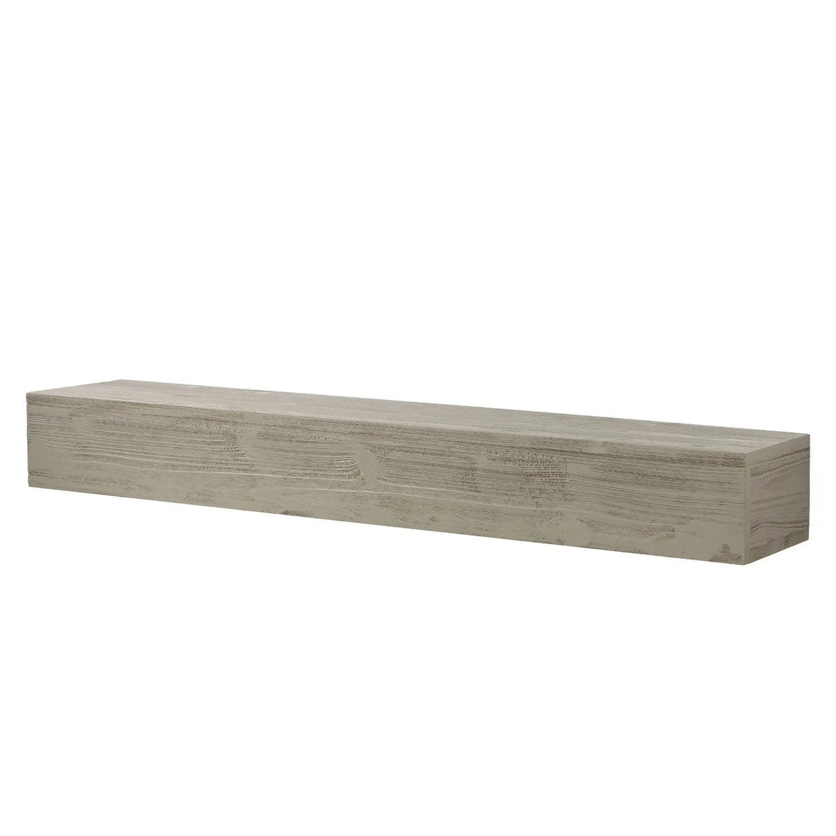 Floating Mantel | Solid Cedar Wood | 9 Inch Thick | 50 Lb Capacity