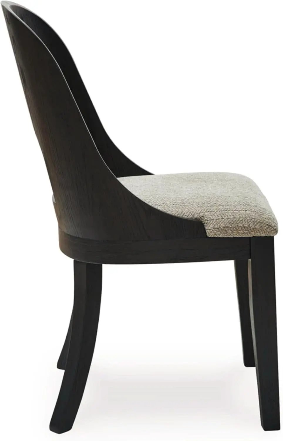 Pair Herringbone Dining Chair Black Gray For Kitchen from PriceLows™