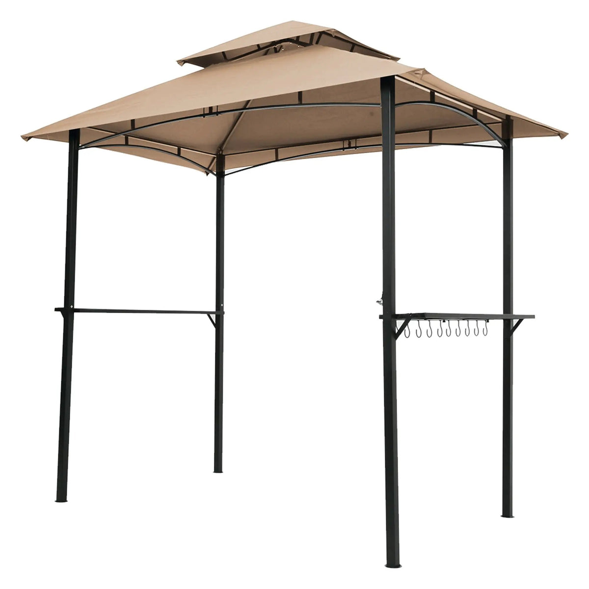 Outdoor Grill Gazebo | Double Tier Canopy | Steel Frame | 3 Person