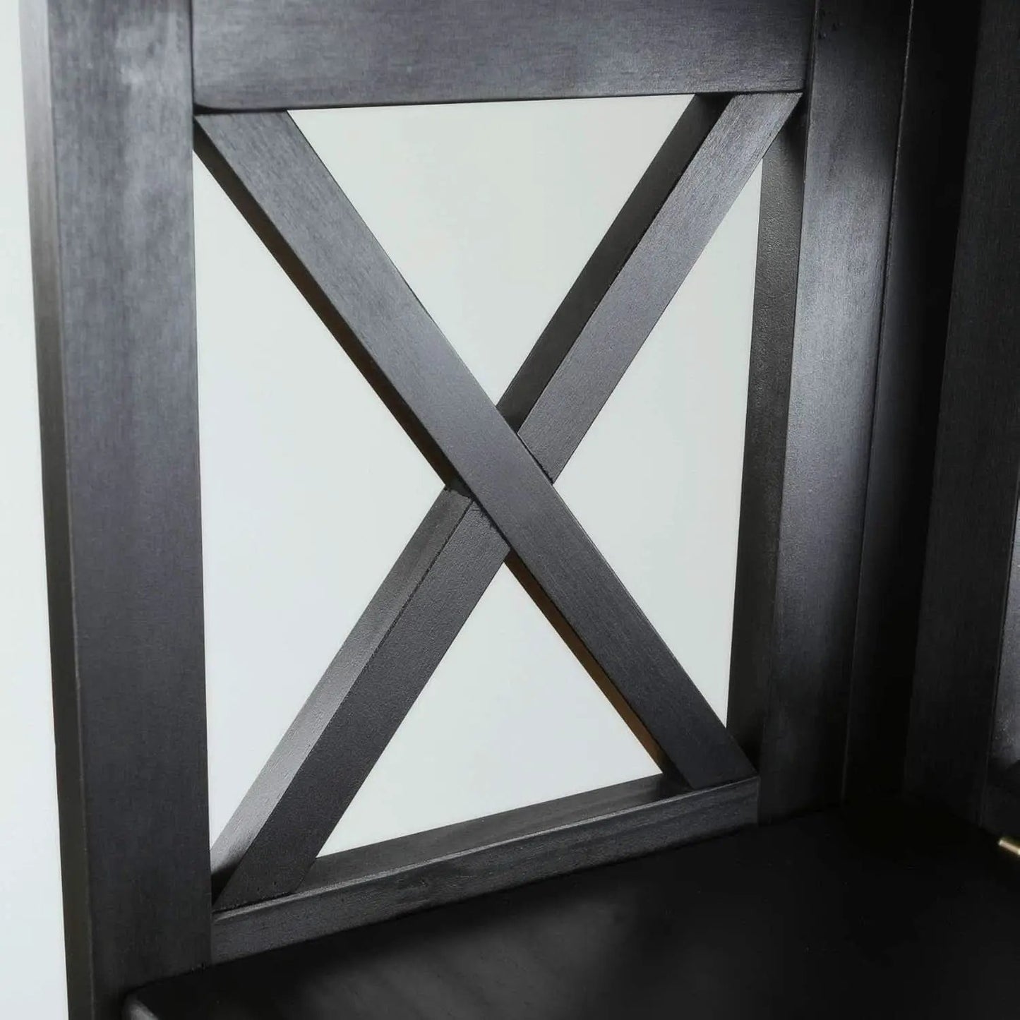 Montego 3 Shelf Bookcase Black Solid Wood Construction from PriceLows™