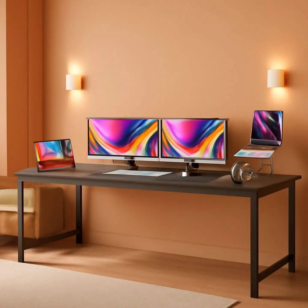 80 Inch Grey Gaming And Office Desk With Storage System from PriceLows™
