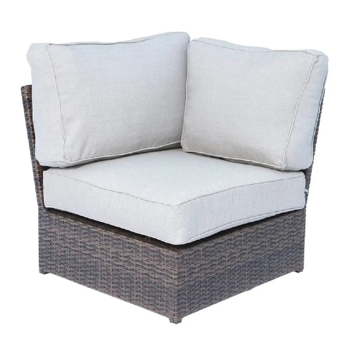 Outdoor Conversation Set | Fire Pit Included | 5 Inch Olefin Cushions | Espresso HDPE Wicker