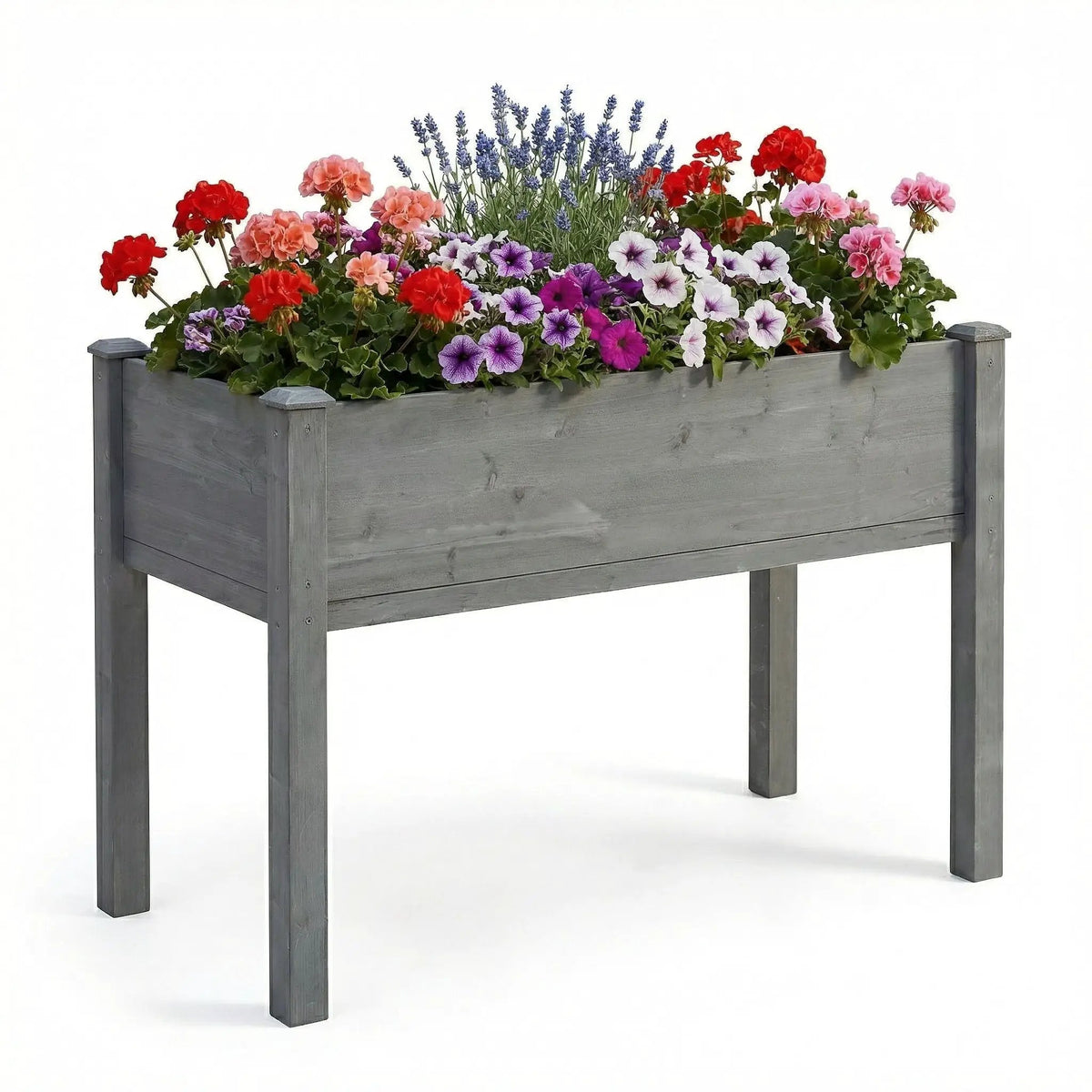 Elevated Raised Garden Bed | Solid Wood | Ergonomic Height