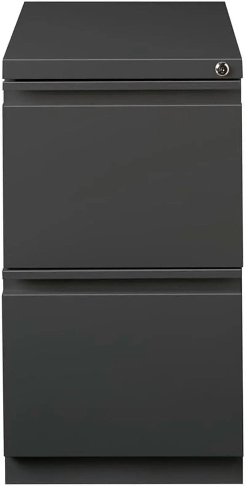 Two Drawer 27.75in Charcoal Metal Filing Cabinet Lockable from PriceLows™