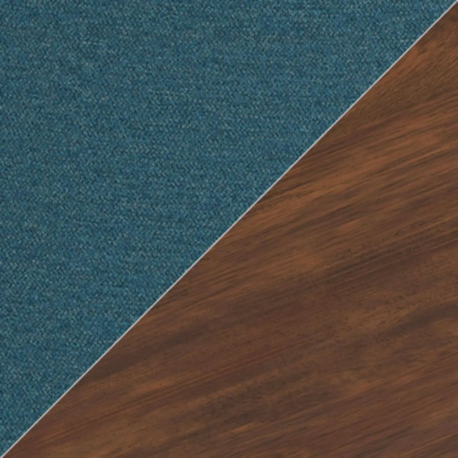 Upholstered Side Chair Set Blue And Brown Foam Cushioned from PriceLows™