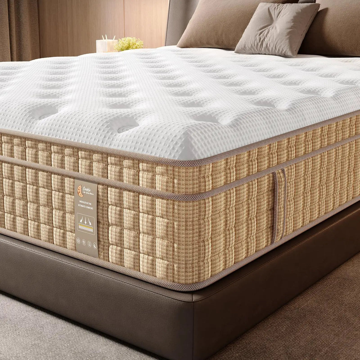 12 Inch Hybrid Mattress | Innersprings | Gel Memory Foam | Fiberglass-Free