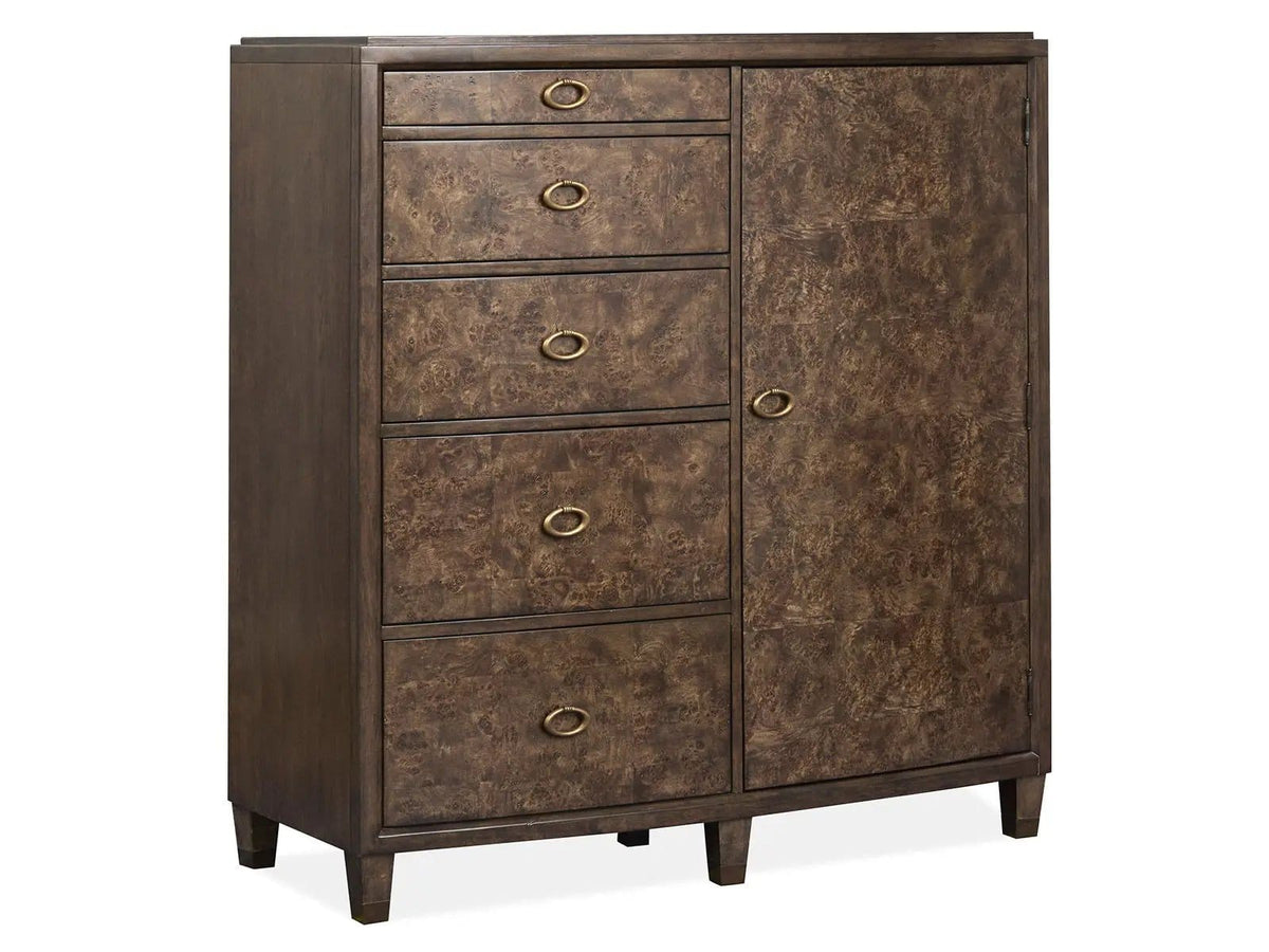 Rowan Door Chest | 20 x 48 x 50 in | Metal & Veneer | Espresso