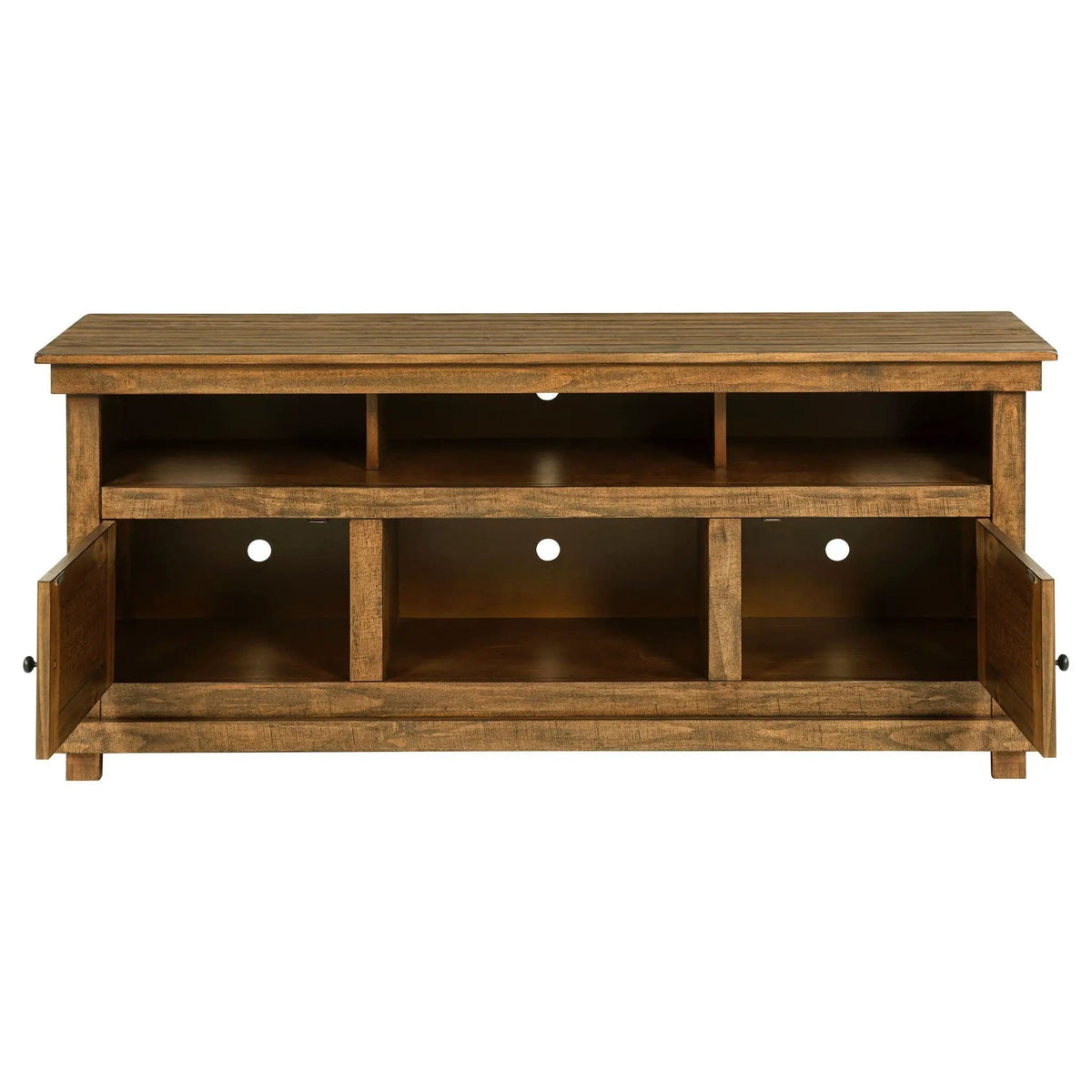 Payne 60-inch TV Stand Media Console Distressed | 60 x 16.25 x 27 in | Engineered Wood & Veneer | Brown