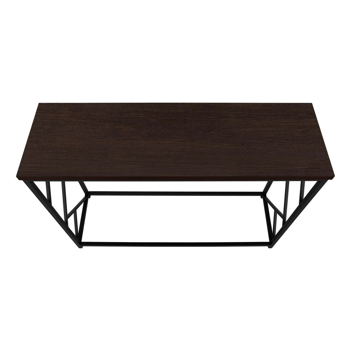 Modern Entryway Console Table | 44 Inch Width | Wood-Look Tabletop | Metal Frame