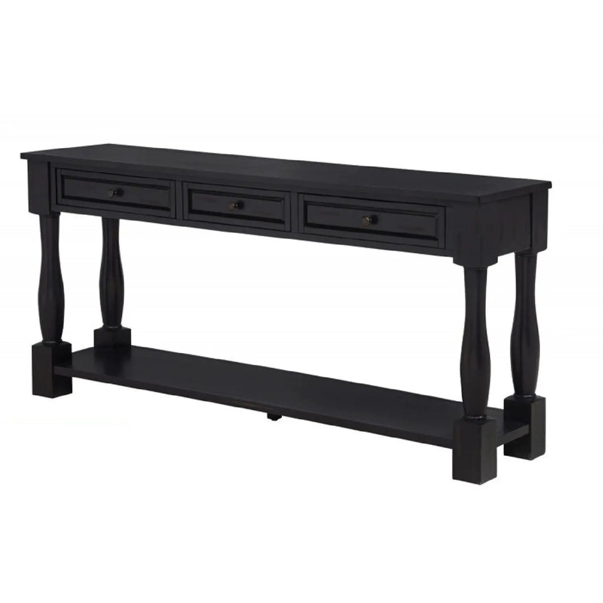 Console Table | Acacia Wood | 3 Drawers | Storage Shelf