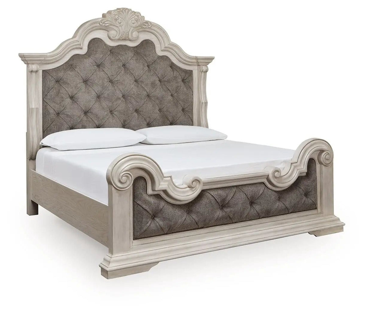Bruchandi Upholstered Panel Bed | 2 Pieces | Fabric | Bedroom