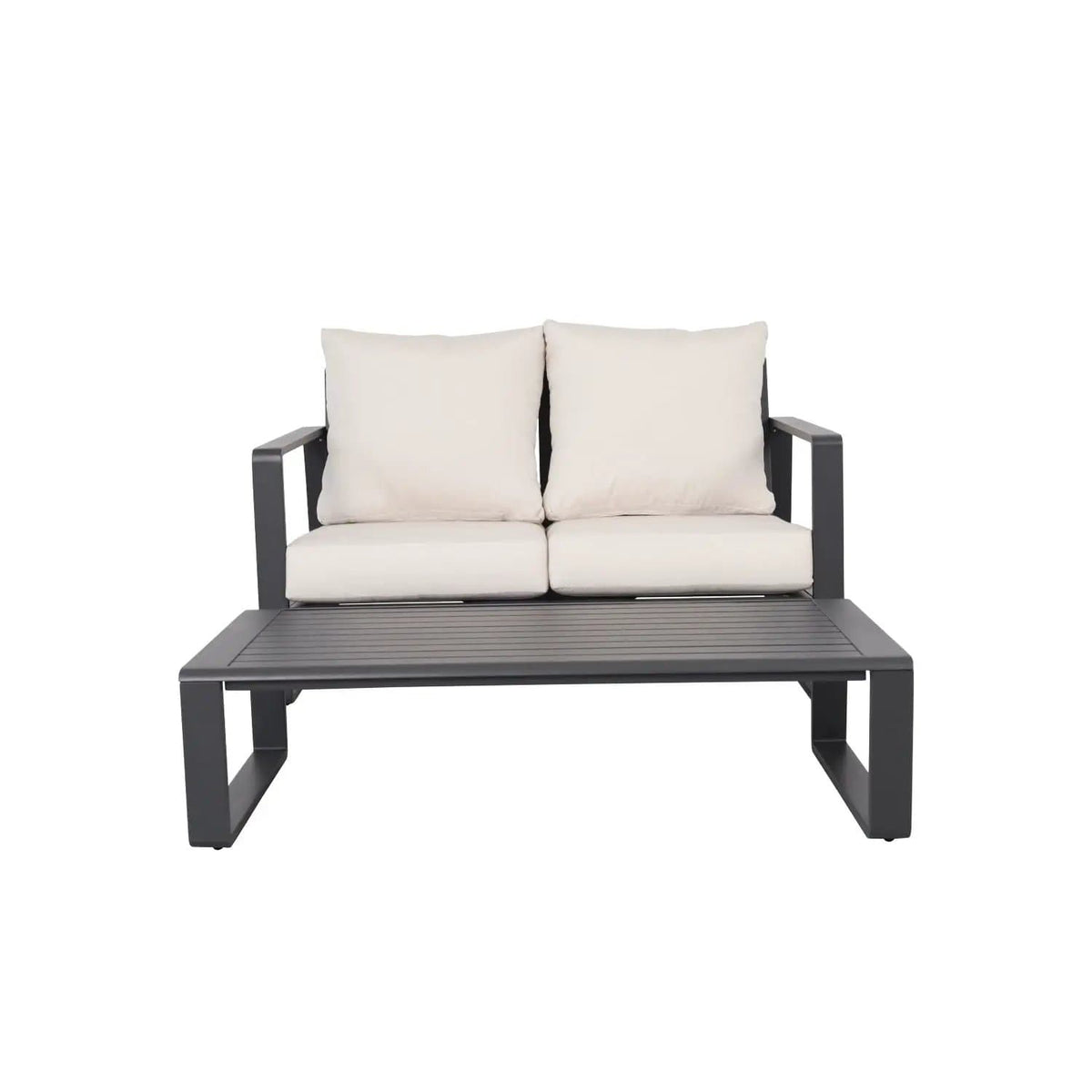 Sofa With Rectangular Coffee Table 2 Piece Outdoor Set | 2 Pieces | Living Room Furniture | Living Room
