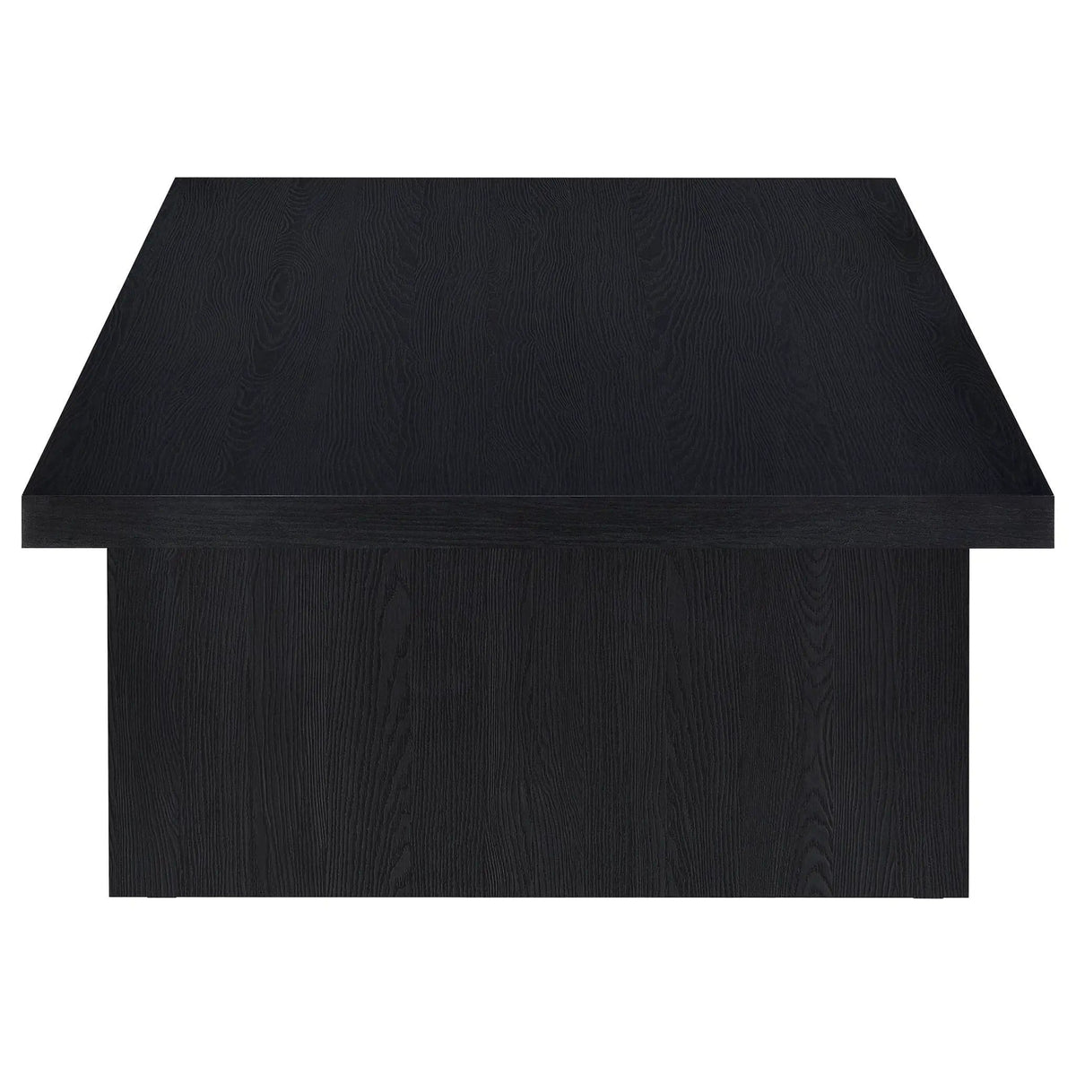 Max Rectangular Engineered Laminate Coffee Table | 54 x 31.5 x 15 in | Engineered Wood & Veneer | Black