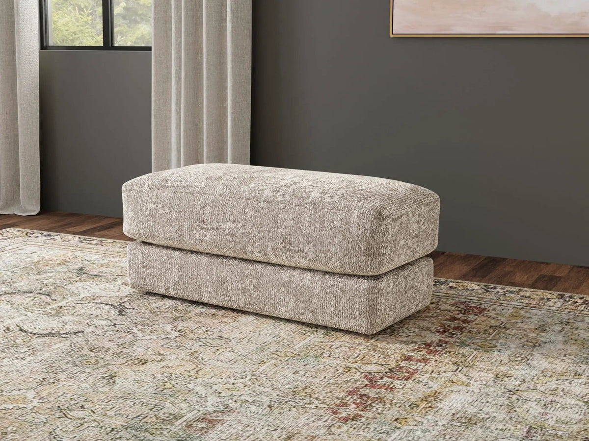 Jaden Fabric Ottoman | 2 Pieces | Chenille & Fabric | Living Room