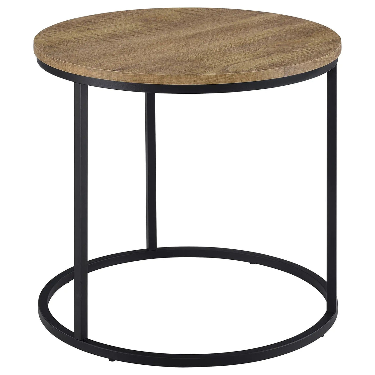 Lainey Round Occasional Side End Table Mango | 23 x 23 x 21.75 in | Metal | Living Room