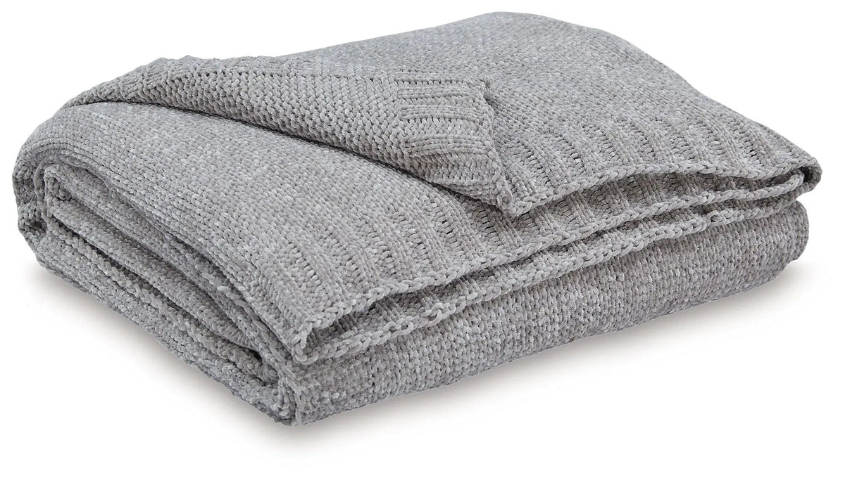 Anawood Knit Throw Blanket | Neutral Hue | Textural Knit Construction | 50 x 60 Inch