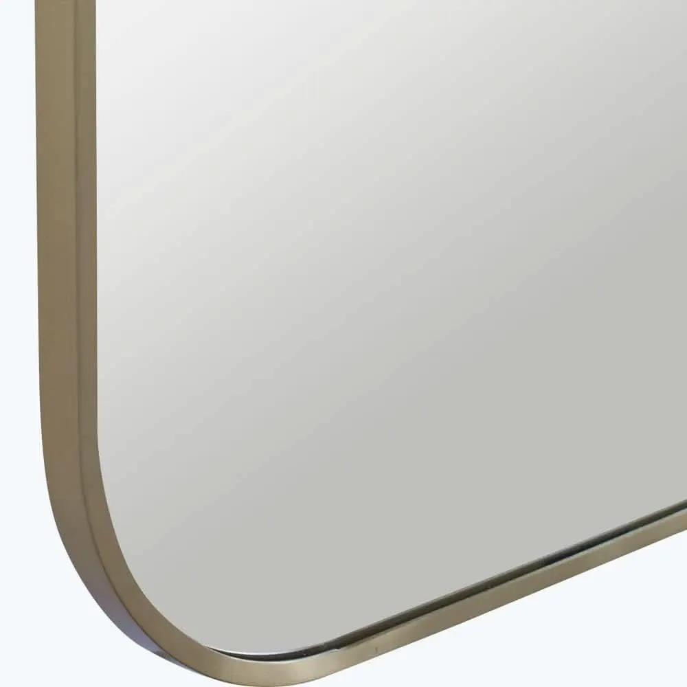 Taft 41 Inch Antique Brass Wall Mirror For Living Room from PriceLows™