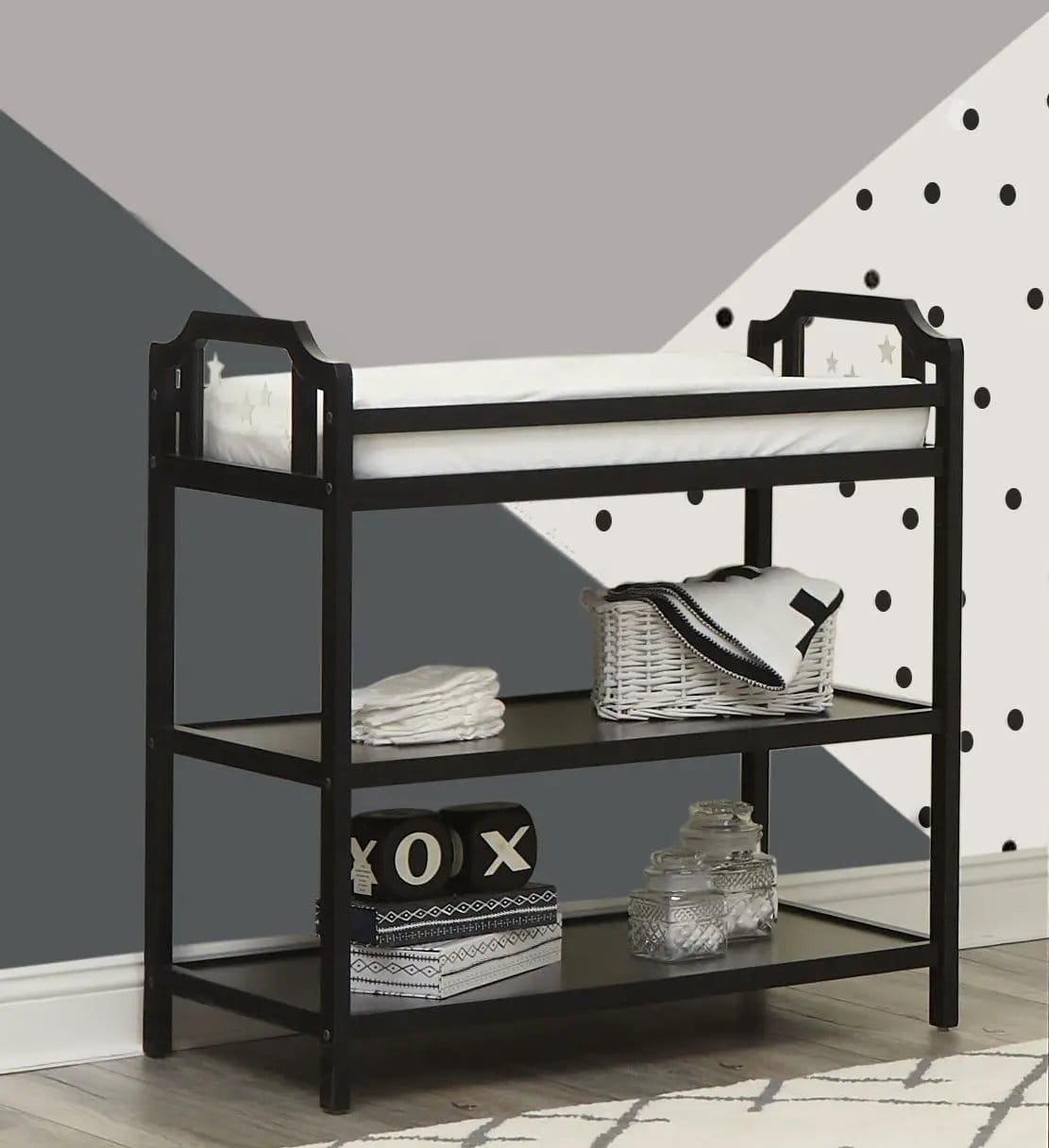 Celeste Changing Table Changing Station | 3 Pieces | Solid Wood | Home