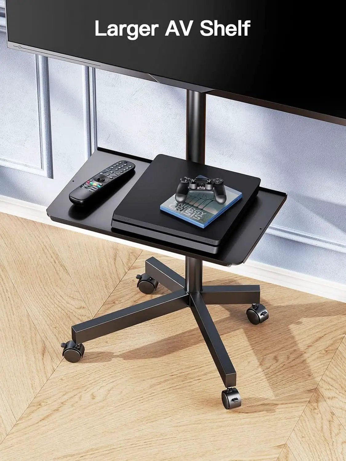 Mobile TV Cart on Wheels for 23 to 60 Inch TVs Height Tray from PriceLows™