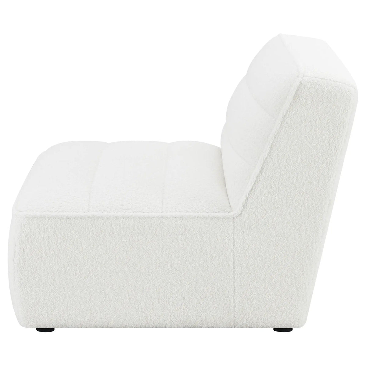 Sunny Upholstered Armless Chair | 34.5 x 37.5 x 32 in | Home Furniture | Natural