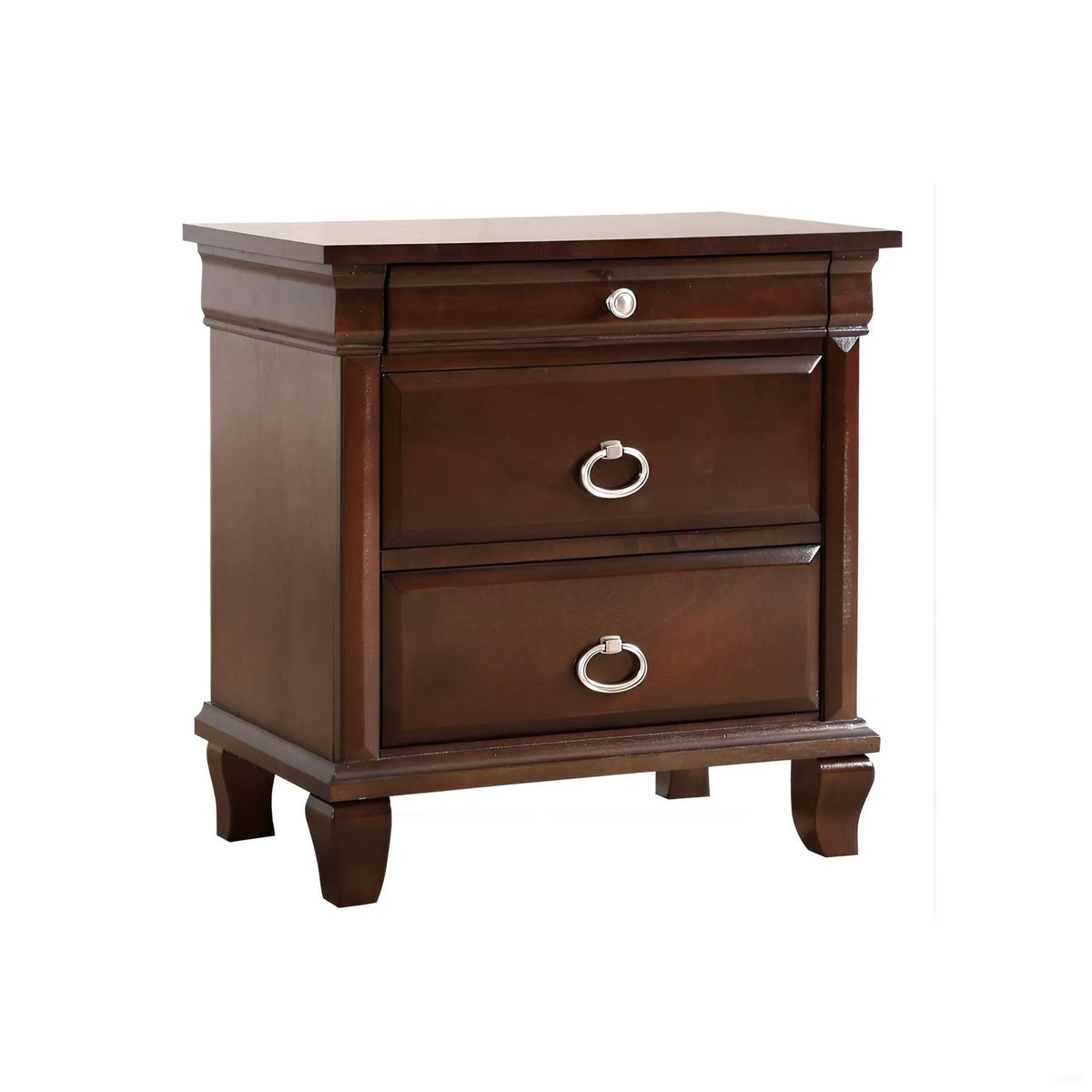 Nightstand | Cappuccino Finish | Dovetail Drawers | Fully Assembled