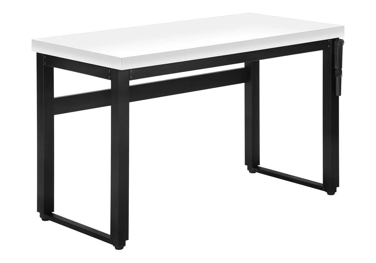 Adjustable Standing Computer Desk | 47.25 Inch Width | Thick Panel Tabletop | Contemporary Design