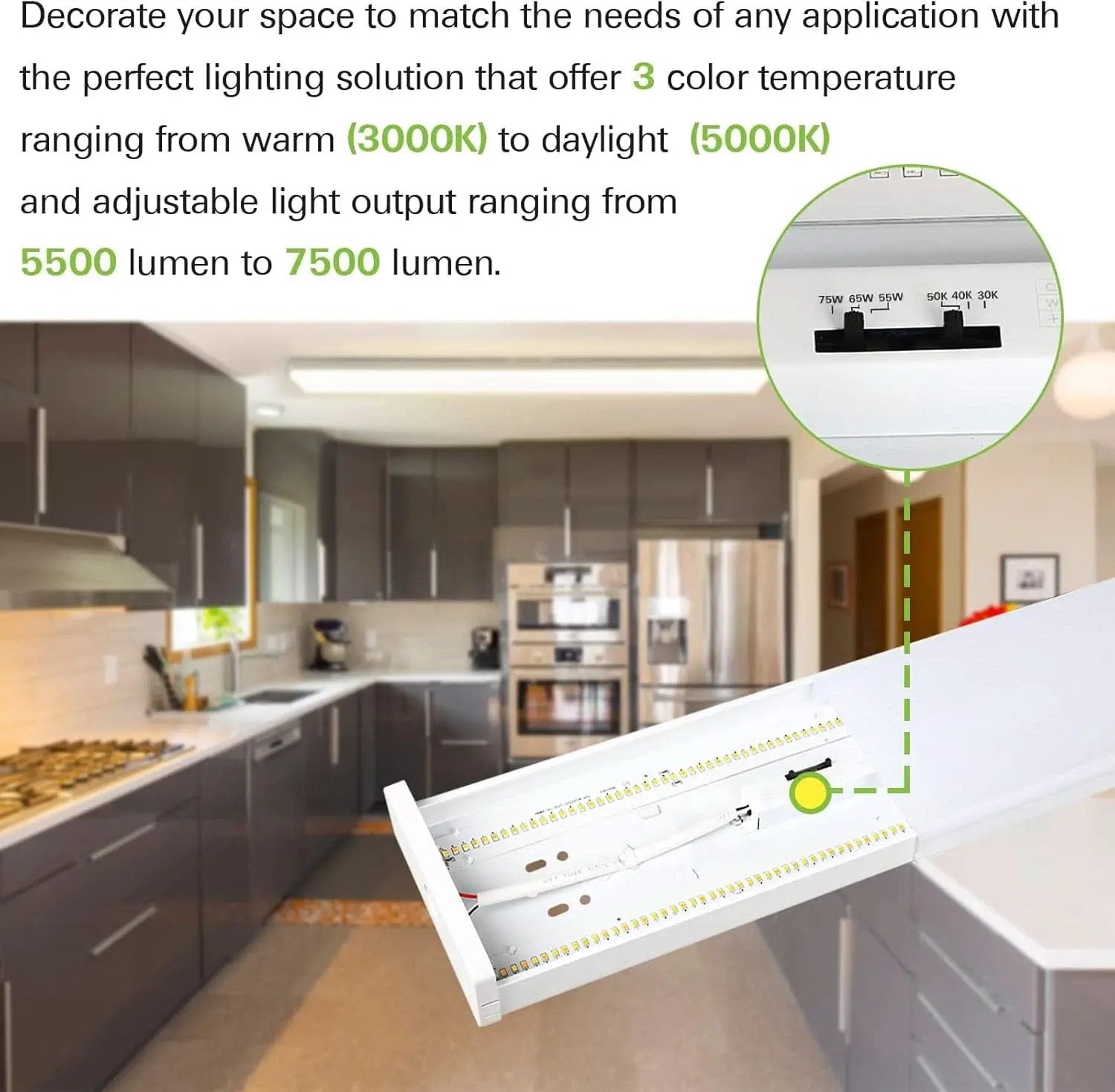 4 Foot LED Wraparound Light With Selectable Wattages from PriceLows™