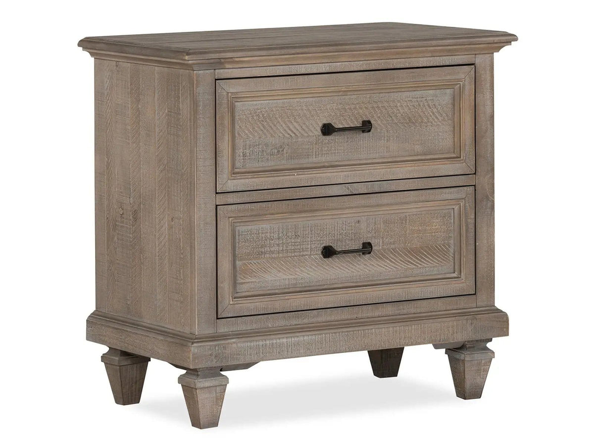 Lancaster Drawer Nightstand | 18 x 29 x 29 in | Veneer & Wood | Dovetail Gray