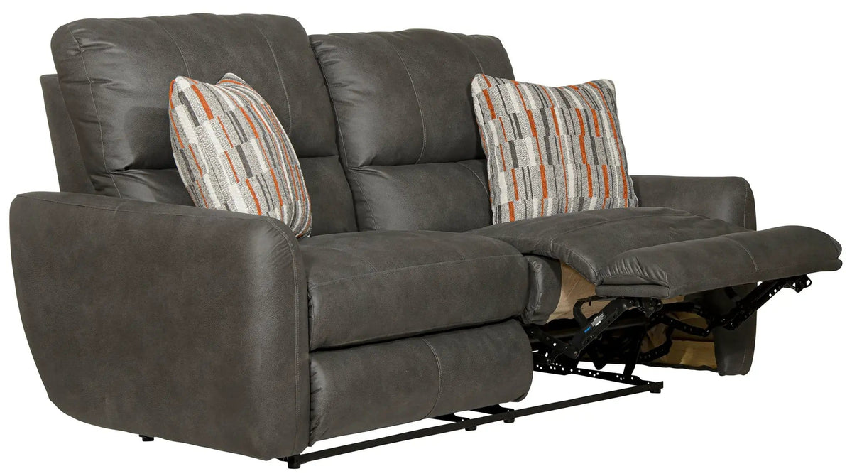 Dorian Reclining Loveseat | 4 Pieces | Faux Leather & Fabric | Living Room