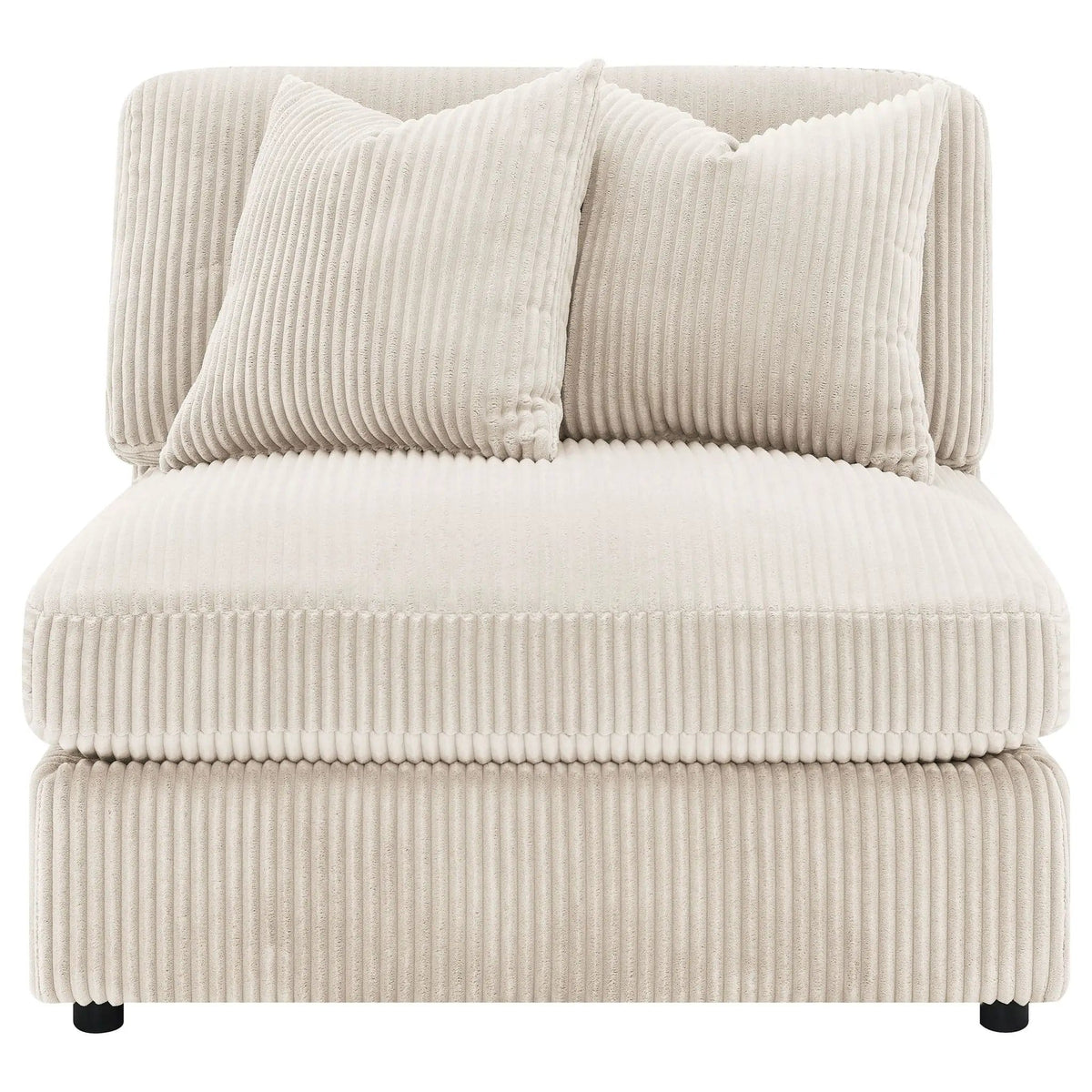 Blaine Upholstered Armless Chair Sand | 41 x 45.5 x 34 in | Home Furniture | Home