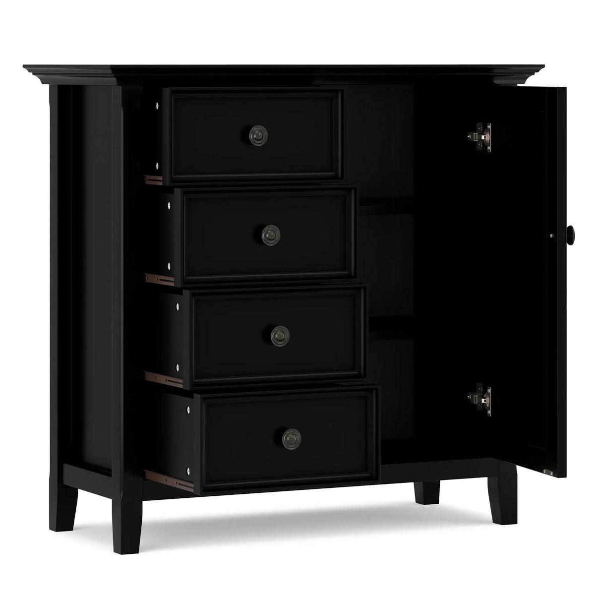 Amherst Storage Cabinet | Medium Handcrafted Solid Wood | NC Lacquer Finish | Multipurpose Storage