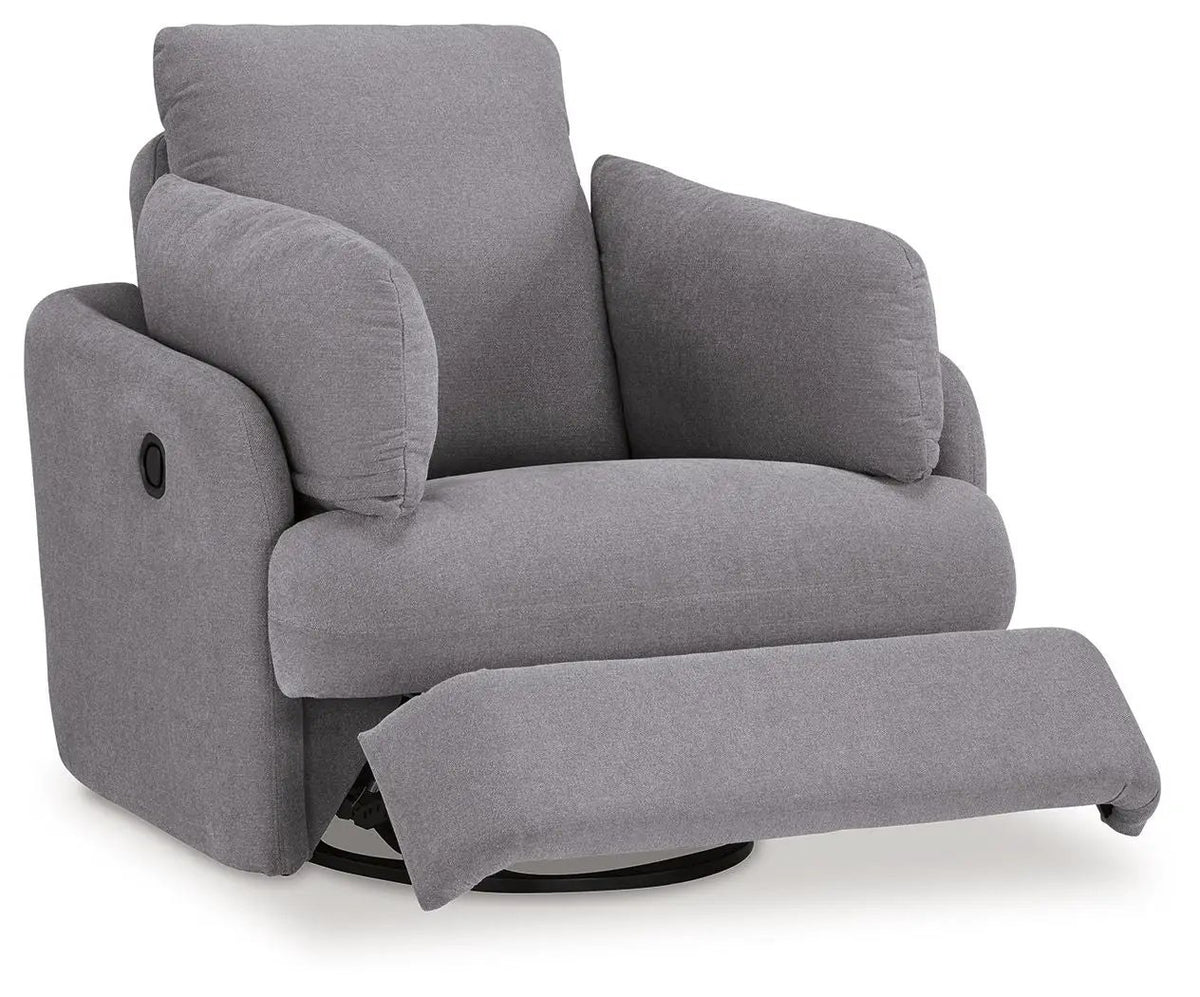 Modmax Swivel Glider Recliner | Cool Contemporary Look | Low-Maintenance Lounging | 41.38 Inch Length