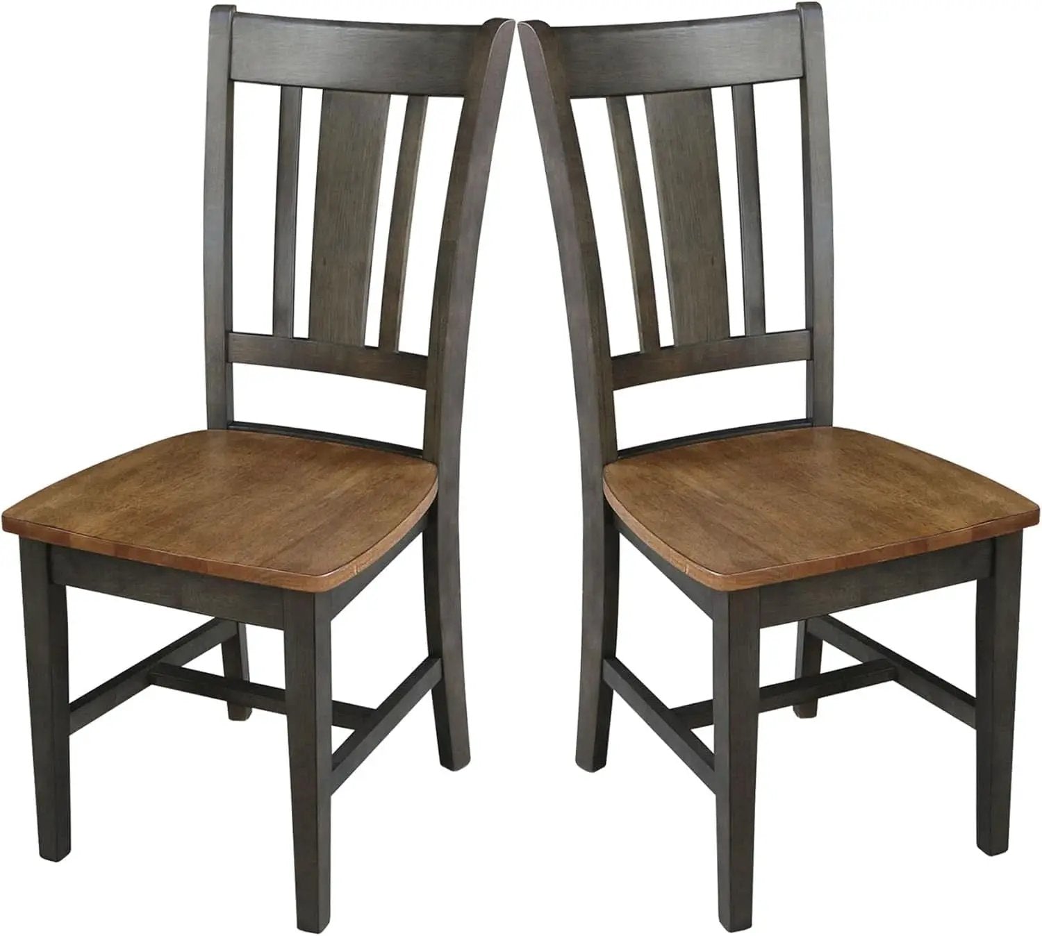 International Concepts Splatback Dining Chair Hickory Washed Coal from PriceLows™