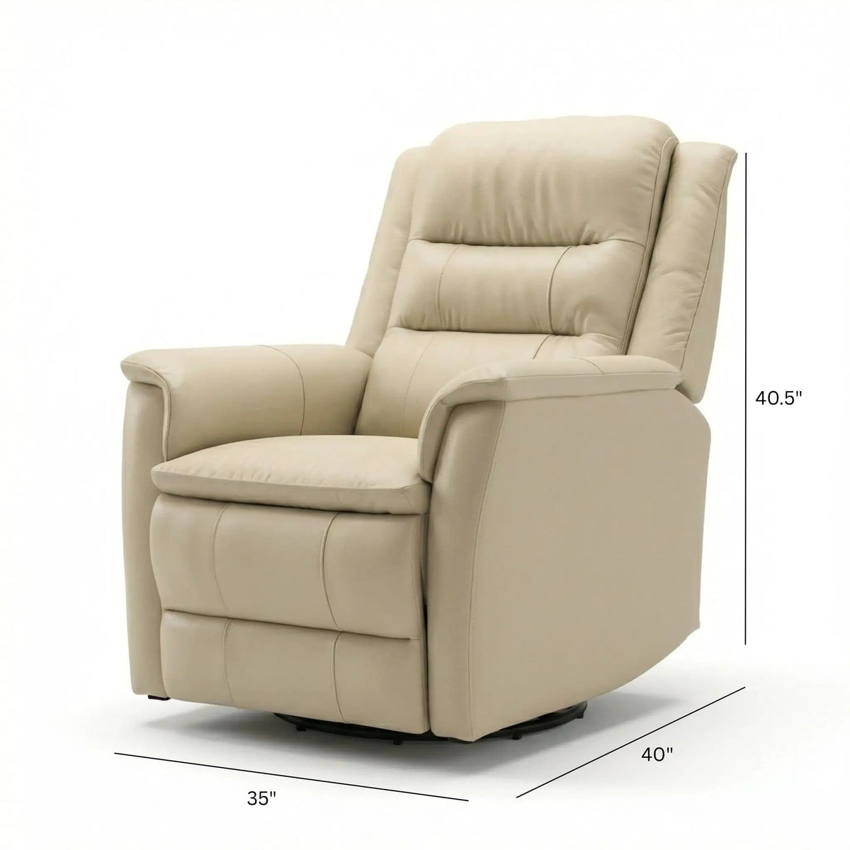Swivel Recliner With Manual Adjustable Footrest Swivel Chair | 2 Pieces | Metal | Living Room