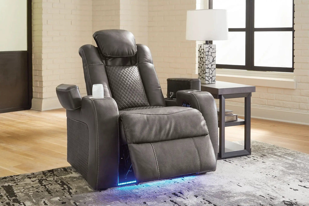 Fyne-dyme Power Recliner/Adj Headrest Reclining Chair | 2 Pieces | Living Room Furniture | Living Room