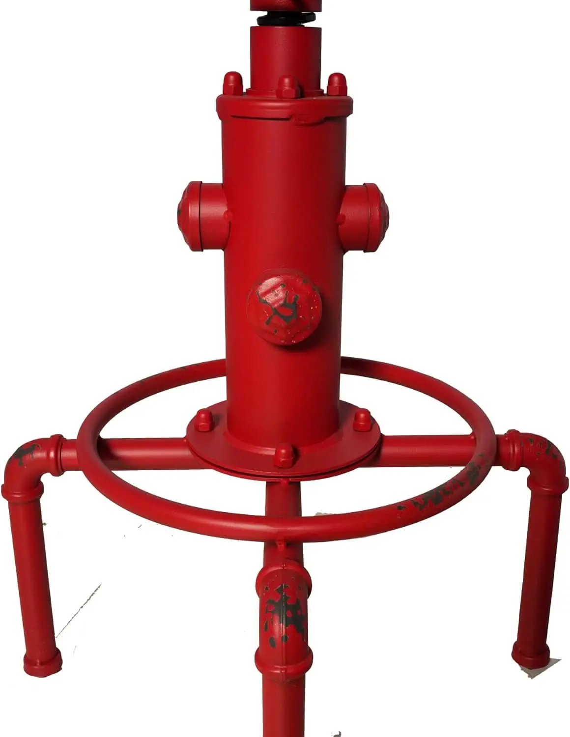 Antique Industrial Barstools Set With Adjustable Wooden Seats from PriceLows™