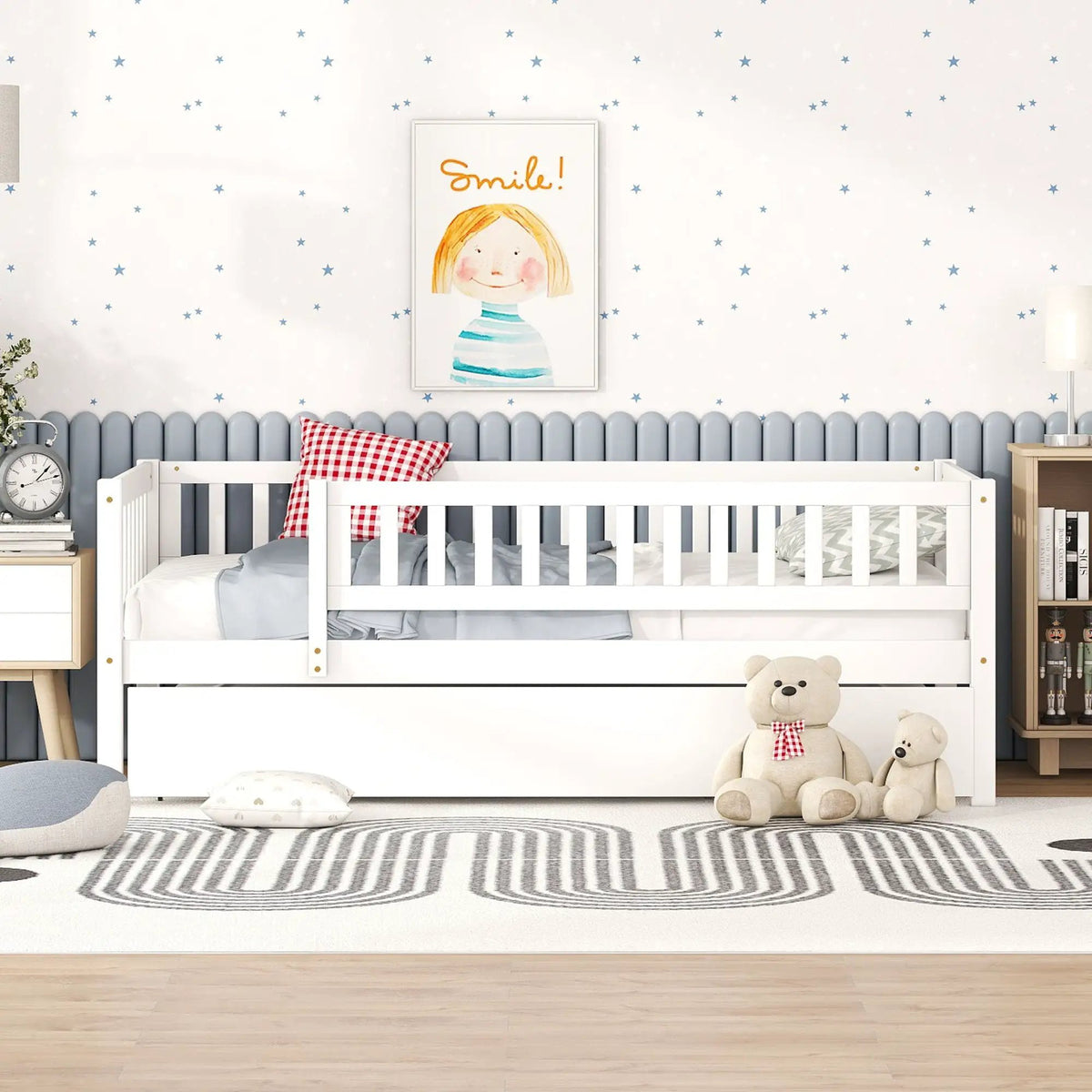 Multi-Functional Wooden Daybed | Solid Pine Wood Frame | Humidity Resistant | Trundle Design