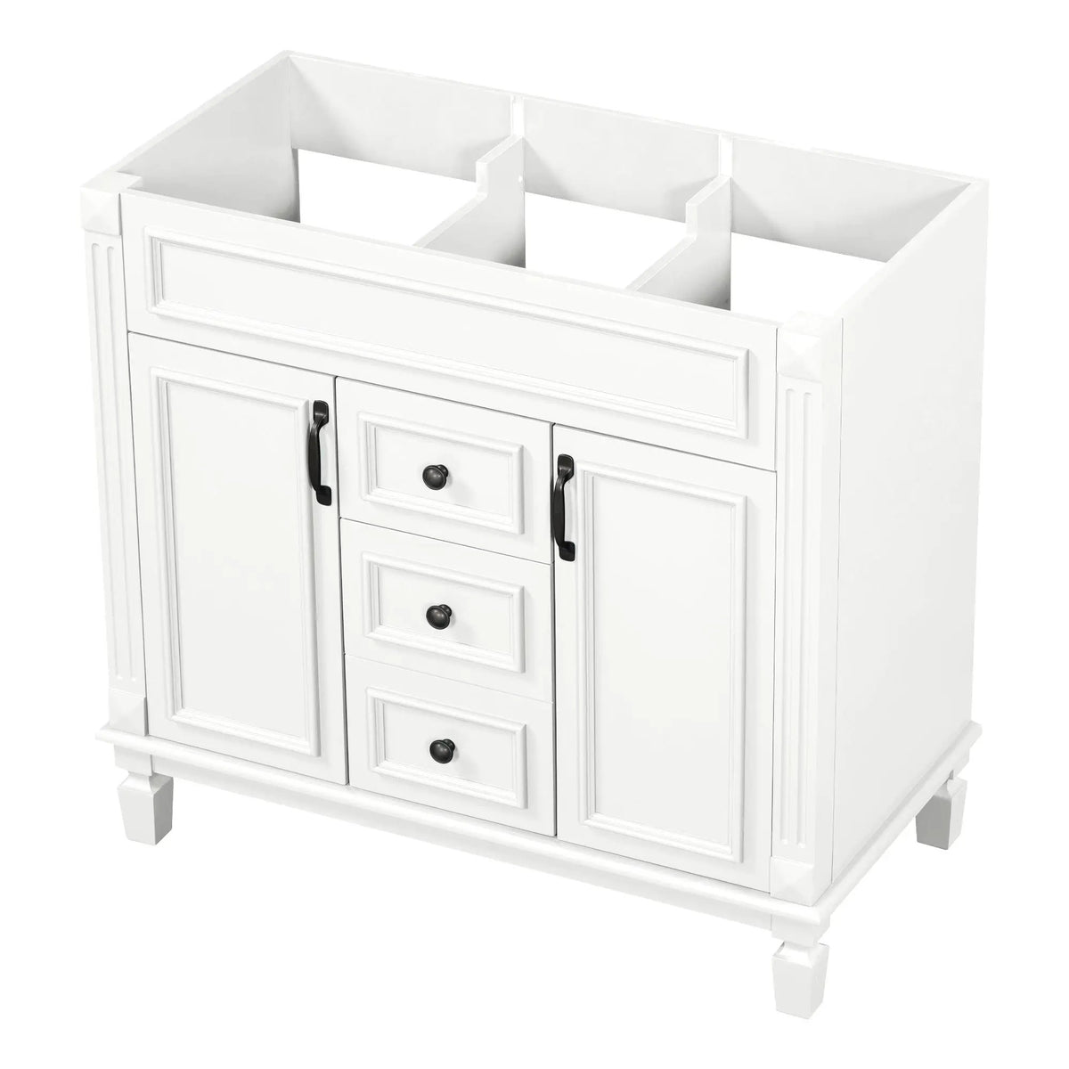 Bathroom Vanity Cabinet | 35.3 Inch Width | 2 Soft Closing Doors | 2 Drawers