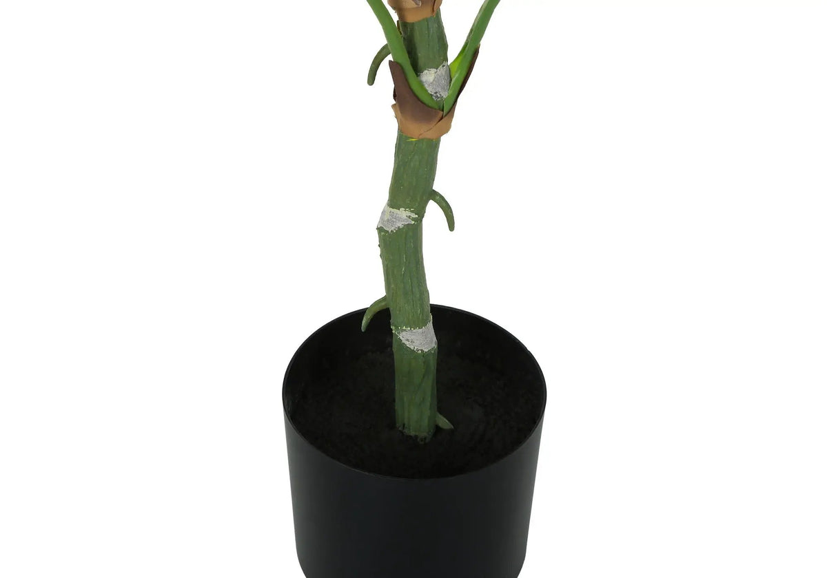 54 Inch Artificial Dieffenbachia Tree | 18 Emerald Green Real Touch Leaves | Indoor Faux Floor Plant | Potted