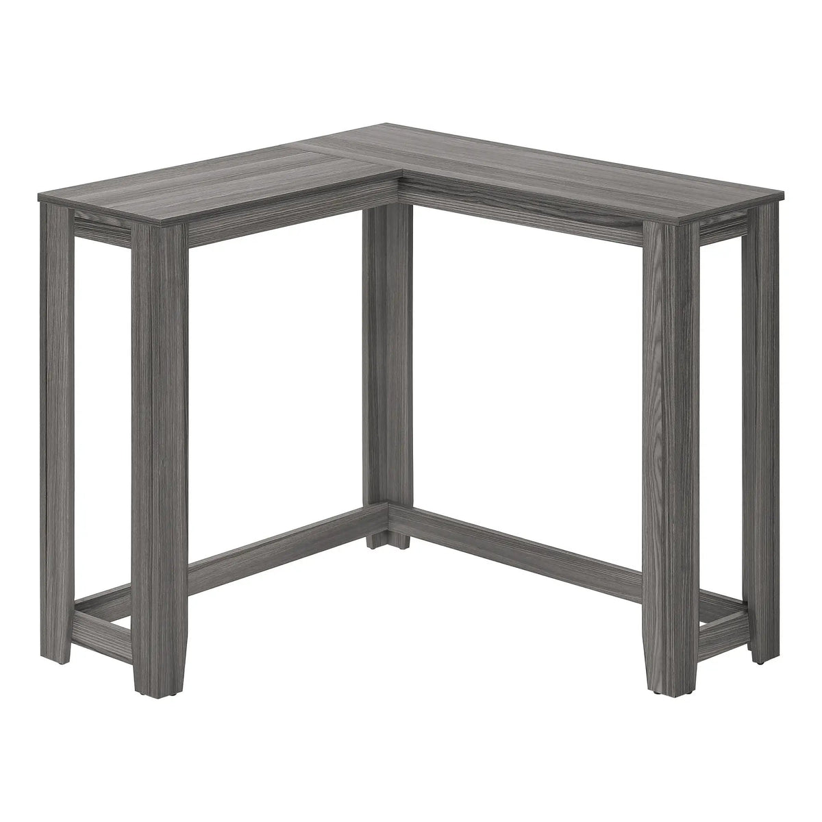 Corner Console Table | Unique Corner Design | Two-Tier Panel Construction | Hallway Use