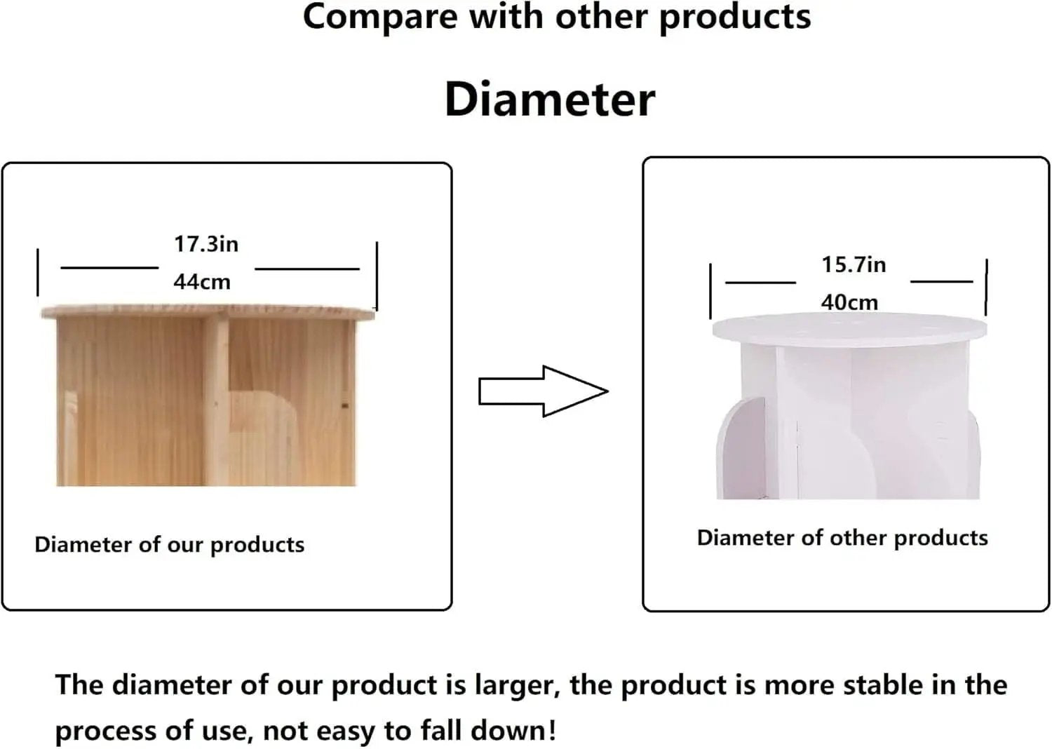 Rotating Bookshelf 360 Display 4 Tier Bookcase Solid Wood from PriceLows™