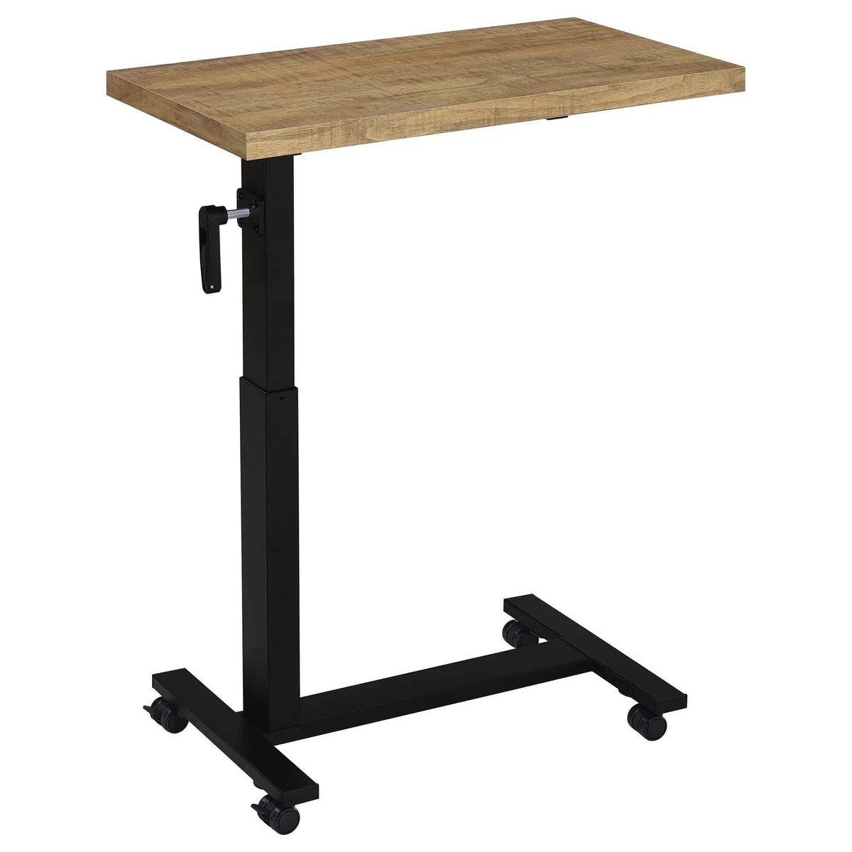 Westpark Height Adjustable Mobile Bedroom C-Table Mango | 28 x 15.5 x 27.75 in | Steel & Wood | Bedroom