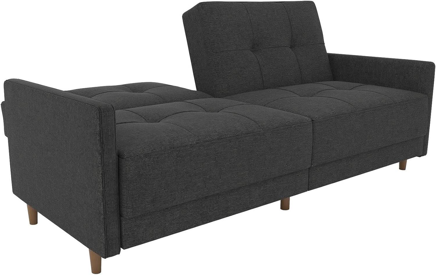 Contemporary Upholstered 76 Inch Grey Sleeper Sofa from PriceLows™