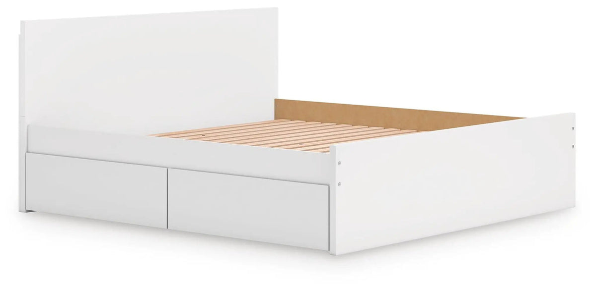 Onita Panel Platform Bed | Minimal Design | Ultra-Clean Lines | Easy-Elegant Solid Finish