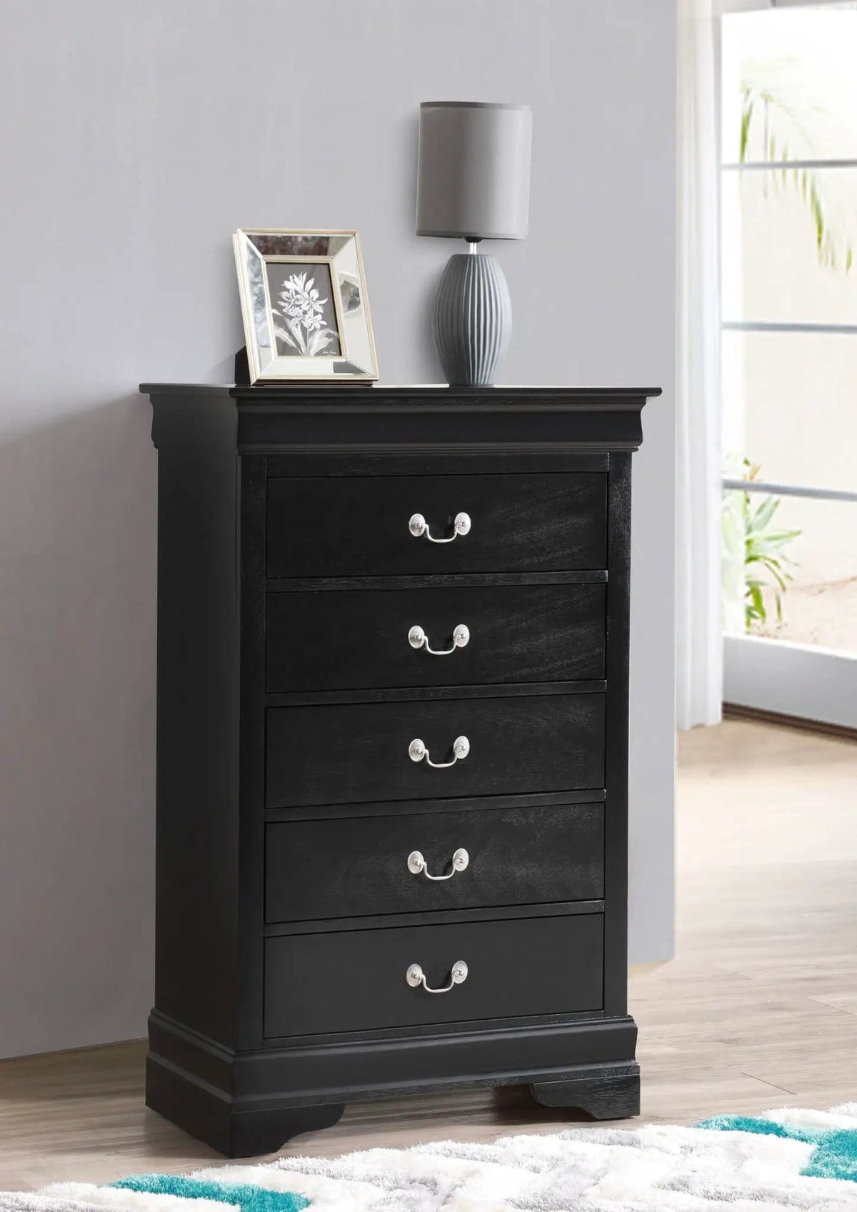 Louis Phillipe Chest | 5 Pieces | Metal | Living Room